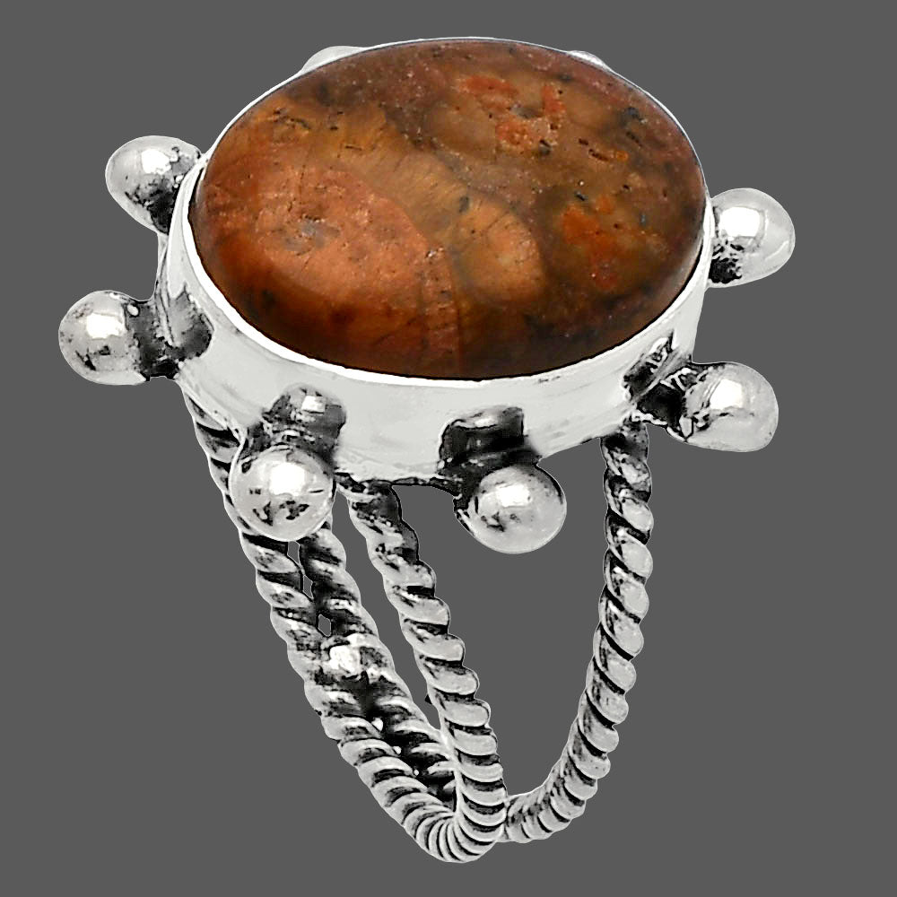 Natural Mexican Bird Eye Ring size-8.5 R-1268 SDR229130