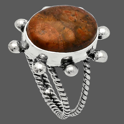 Natural Mexican Bird Eye Ring size-8.5 R-1268 SDR229130