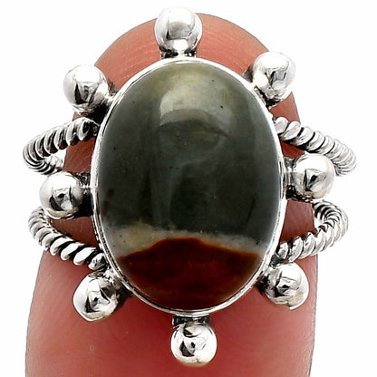 Natural Polygram Jasper Ring size-7 R-1268 SDR229159