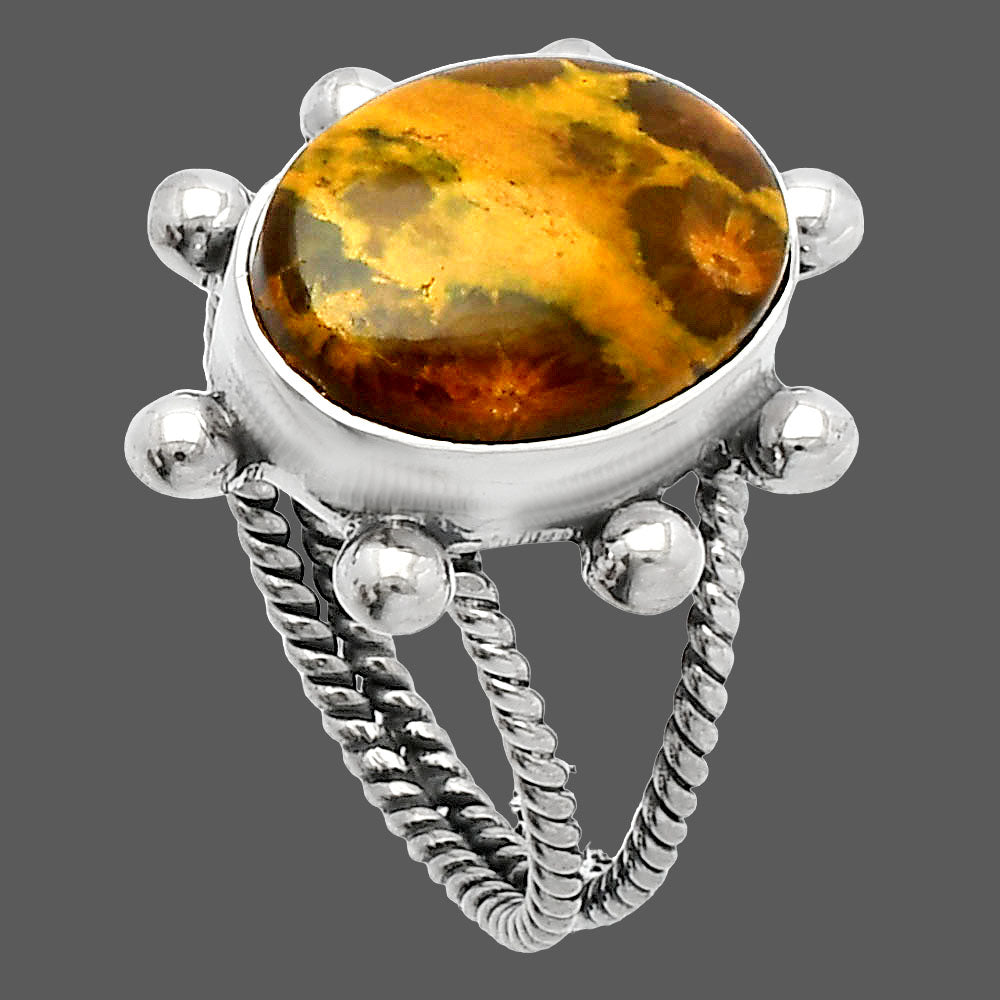 Natural Ocean Jasper - Madagascar Ring size-8 R-1268 SDR229161