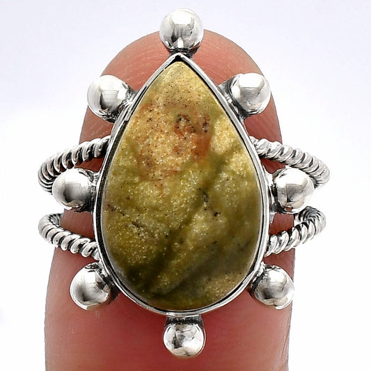 Rhyolite - Rainforest Jasper Ring size-8 R-1268 SDR229162