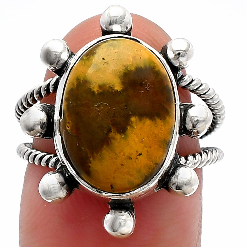 Natural Ocean Jasper - Madagascar Ring size-7 R-1268 SDR229177