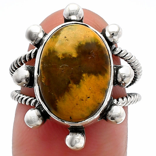Natural Ocean Jasper - Madagascar Ring size-7 R-1268 SDR229177