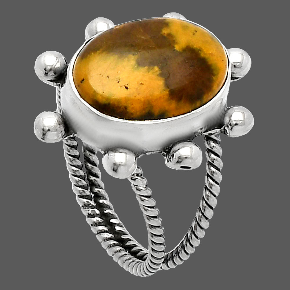 Natural Ocean Jasper - Madagascar Ring size-7 R-1268 SDR229177