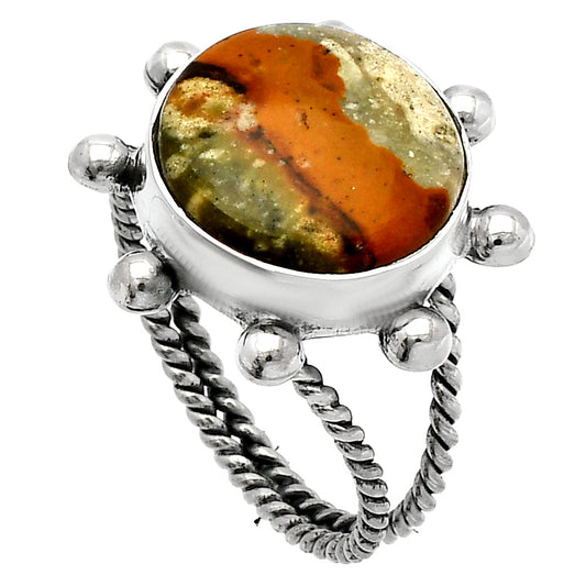Rocky Butte Picture Jasper Ring size-9.5 R-1268 SDR229181