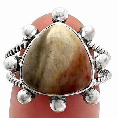 Natural Polygram Jasper Ring size-8 R-1268 SDR229184