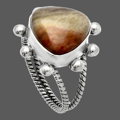 Natural Polygram Jasper Ring size-8 R-1268 SDR229184
