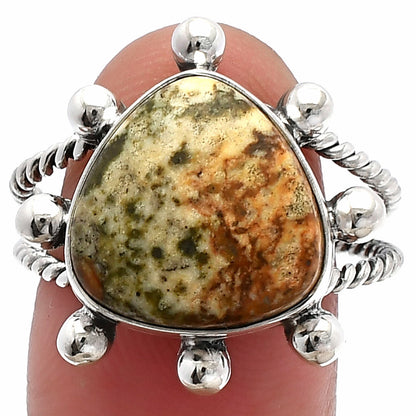 Natural Picture Jasper Ring size-9.5 R-1268 SDR229192