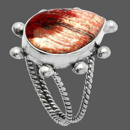 Natural Snake Skin Jasper Ring size-9.5 R-1268 SDR229197