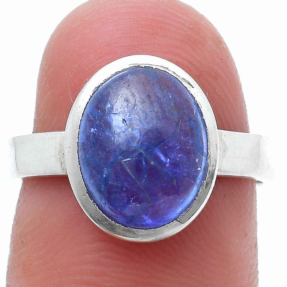 Natural Tanzanite Cab Ring size-7 R-1004 SDR229212