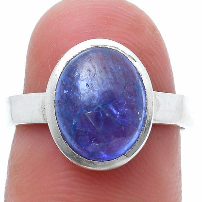 Natural Tanzanite Cab Ring size-7 R-1004 SDR229212