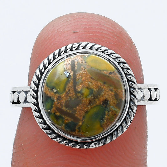 Natural Bamboo Jasper Ring size-6 R-1066 SDR229277