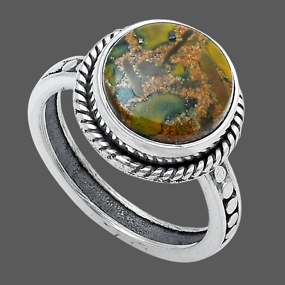 Natural Bamboo Jasper Ring size-6 R-1066 SDR229277