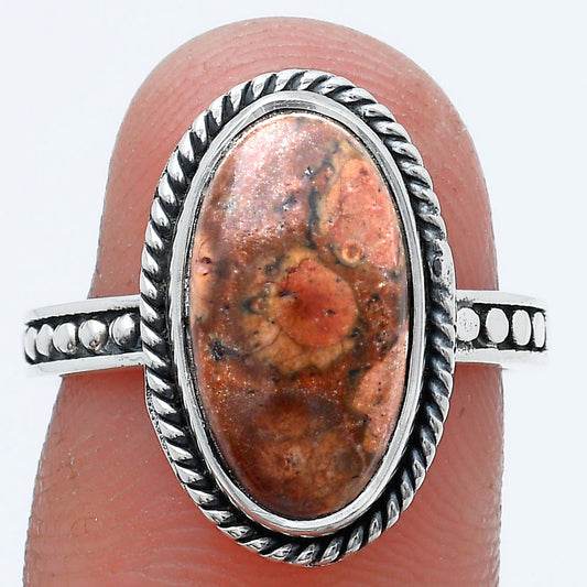 Natural Poppy Jasper Ring size-7 R-1066 SDR229286