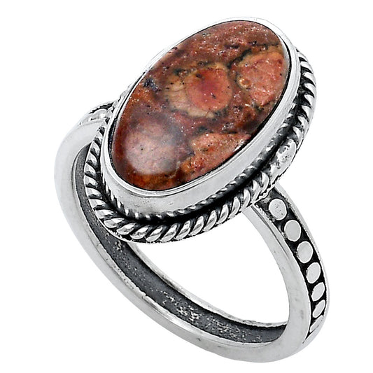 Natural Poppy Jasper Ring size-7 R-1066 SDR229286