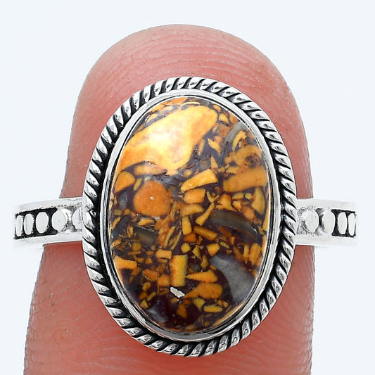 Coquina Fossil Jasper - India Ring size-9 R-1066 SDR229287