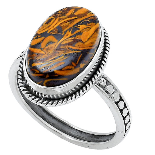 Coquina Fossil Jasper - India Ring size-8 R-1066 SDR229361