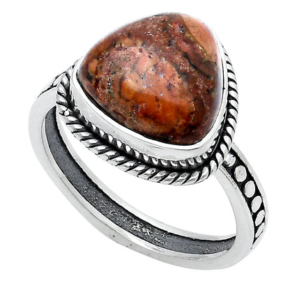 Natural Poppy Jasper Ring size-7.5 R-1066 SDR229366