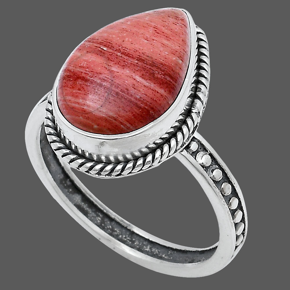 Natural Snake Skin Jasper Ring size-8.5 R-1066 SDR229370