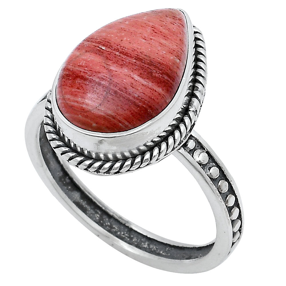 Natural Snake Skin Jasper Ring size-8.5 R-1066 SDR229370