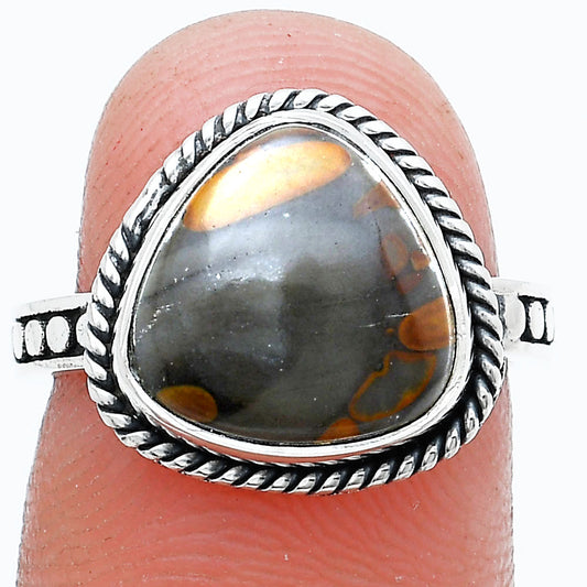 Natural Bamboo Jasper Ring size-6 R-1066 SDR229398