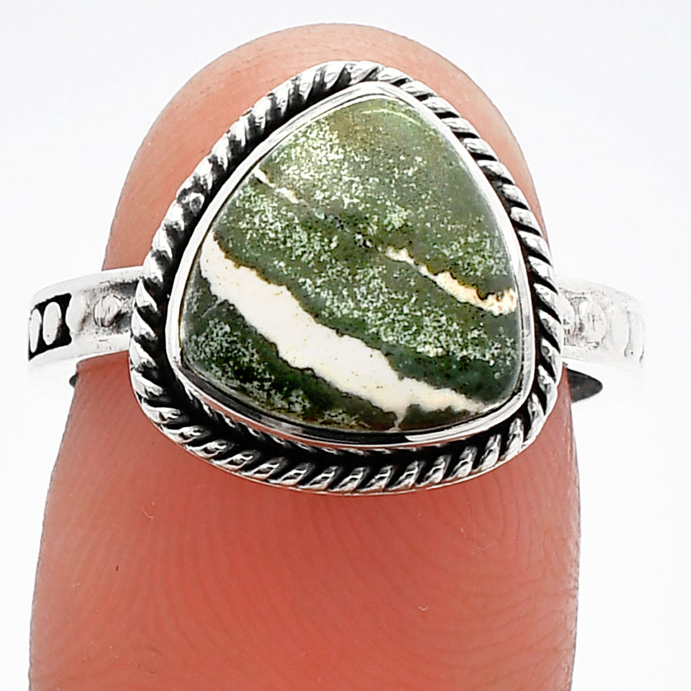 Natural Larsonite Jasper Ring size-7 R-1066 SDR229429