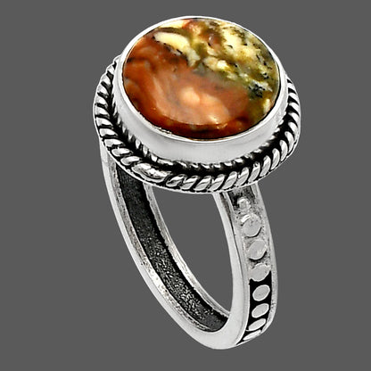 Natural Rocky Butte Picture Jasper Ring size-7 R-1066 SDR229445
