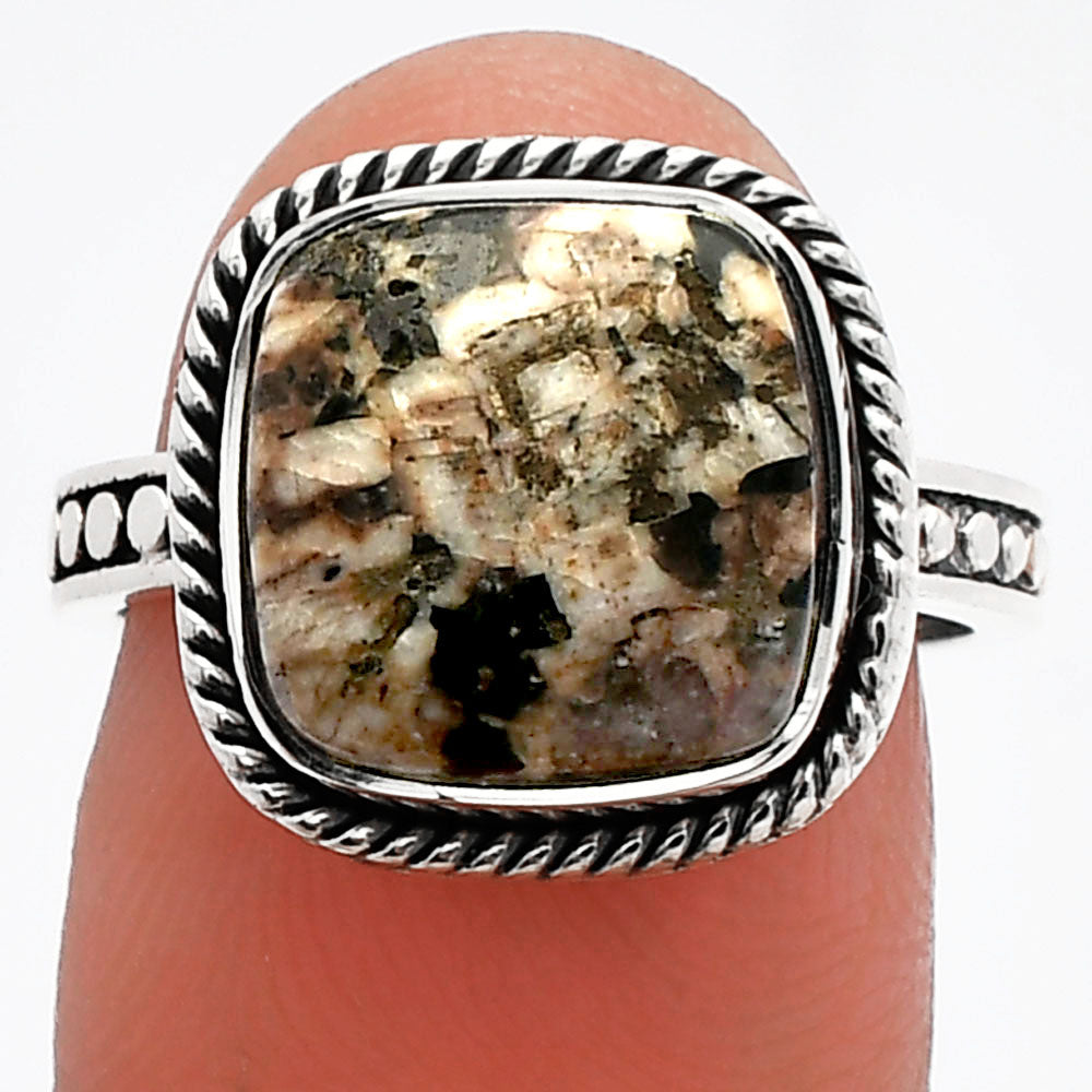 Natural Viper Skin Jasper Ring size-7 R-1066 SDR229449