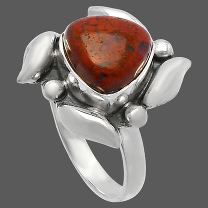 Natural Red Moss Agate Ring size-8 R-1125 SDR229485