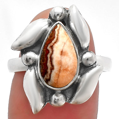 Natural Rosetta Picture Jasper Ring size-8.5 R-1125 SDR229487