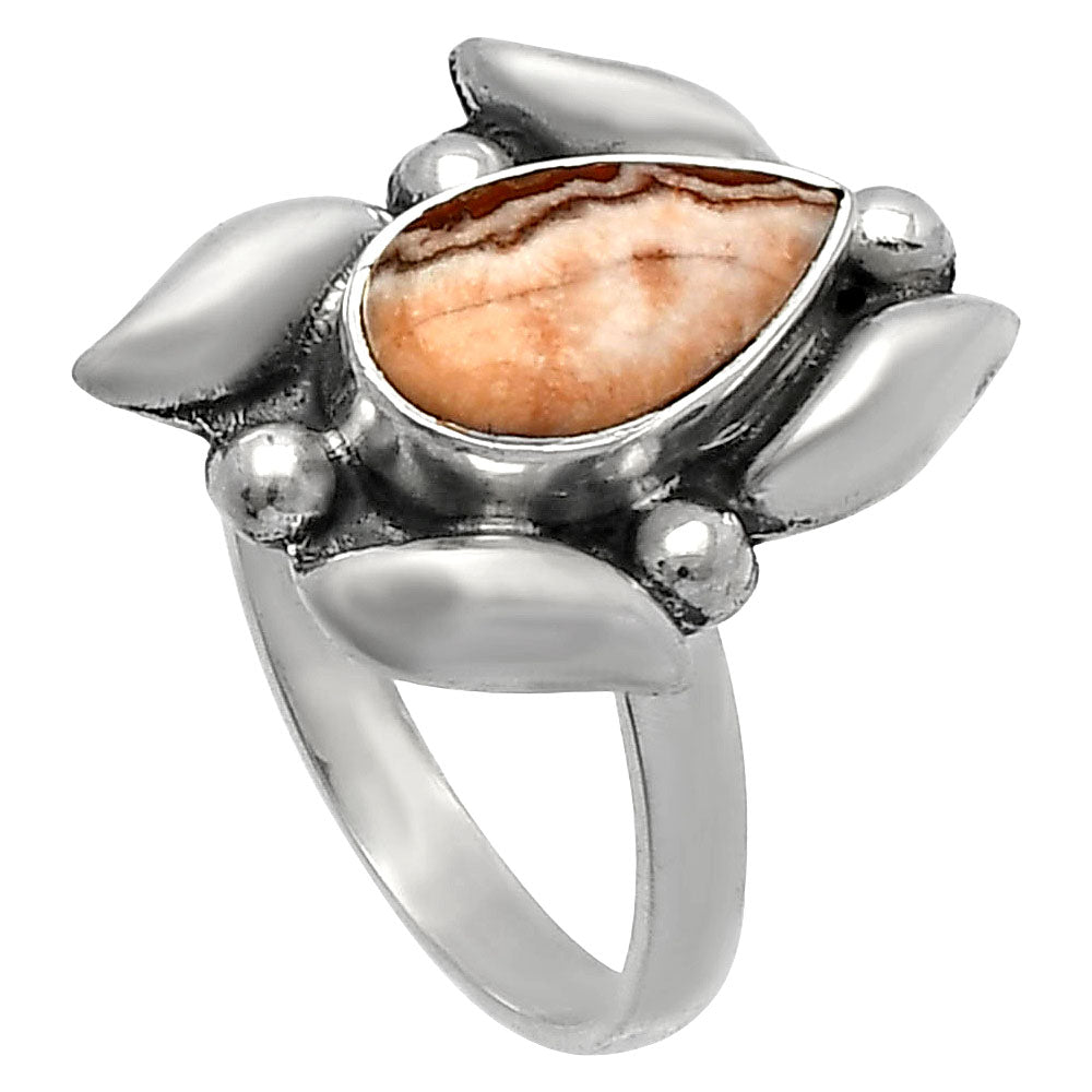 Natural Rosetta Picture Jasper Ring size-8.5 R-1125 SDR229487
