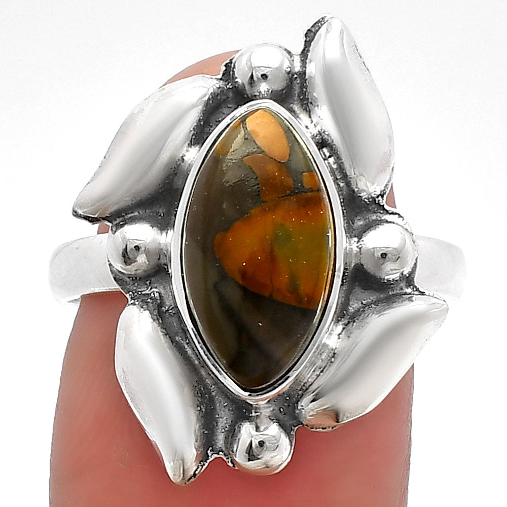 Natural Bamboo Jasper Ring size-8 R-1125 SDR229489