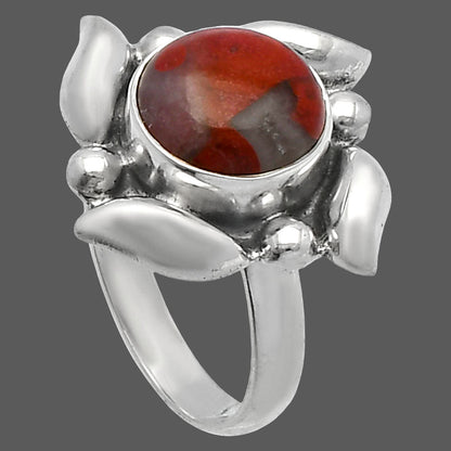 Natural Snake Skin Jasper Ring size-6 R-1125 SDR229491