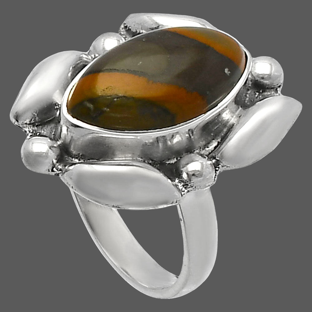 Natural Bamboo Jasper Ring size-7 R-1125 SDR229492