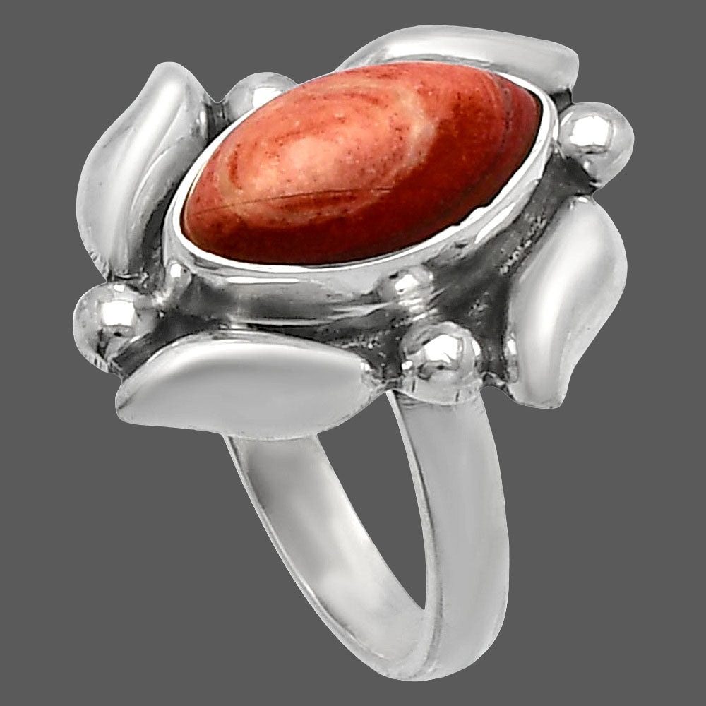 Natural Snake Skin Jasper Ring size-6 R-1125 SDR229500