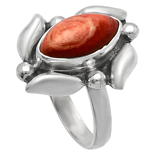 Natural Snake Skin Jasper Ring size-6 R-1125 SDR229500