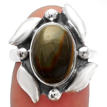 Natural Bamboo Jasper Ring size-8 R-1125 SDR229504