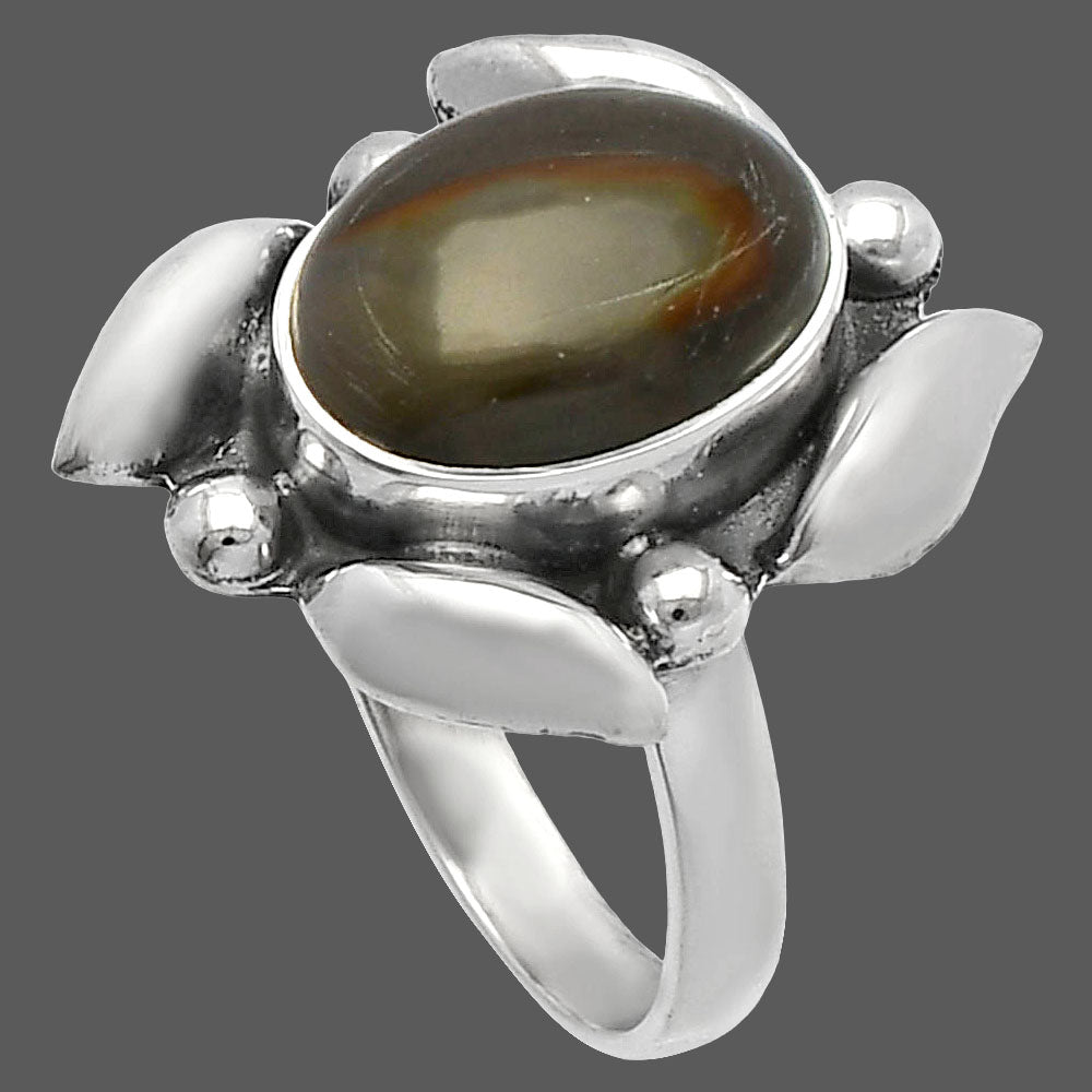 Natural Bamboo Jasper Ring size-8 R-1125 SDR229504