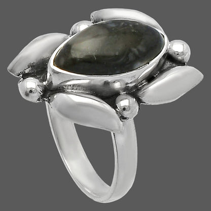 Natural Mexican Cabbing Fossil Ring size-7 R-1125 SDR229519