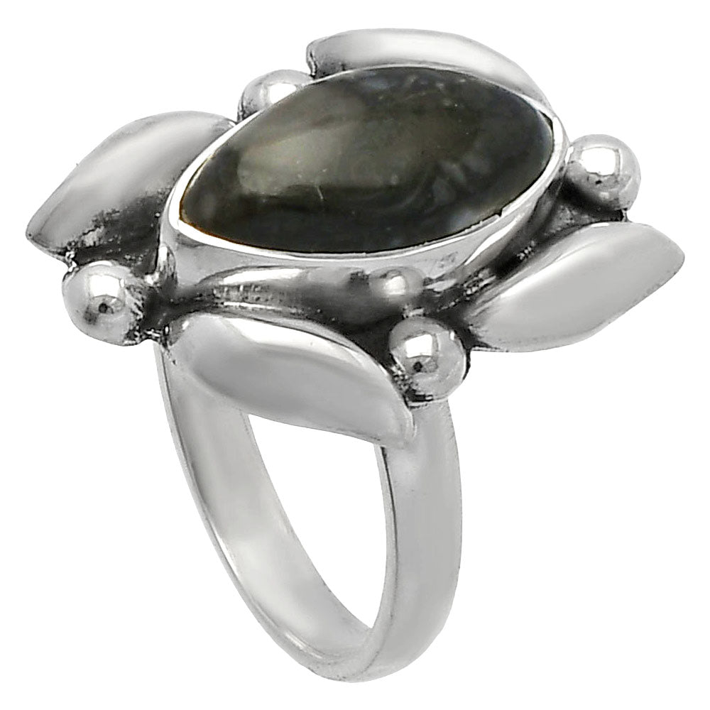 Natural Mexican Cabbing Fossil Ring size-7 R-1125 SDR229519