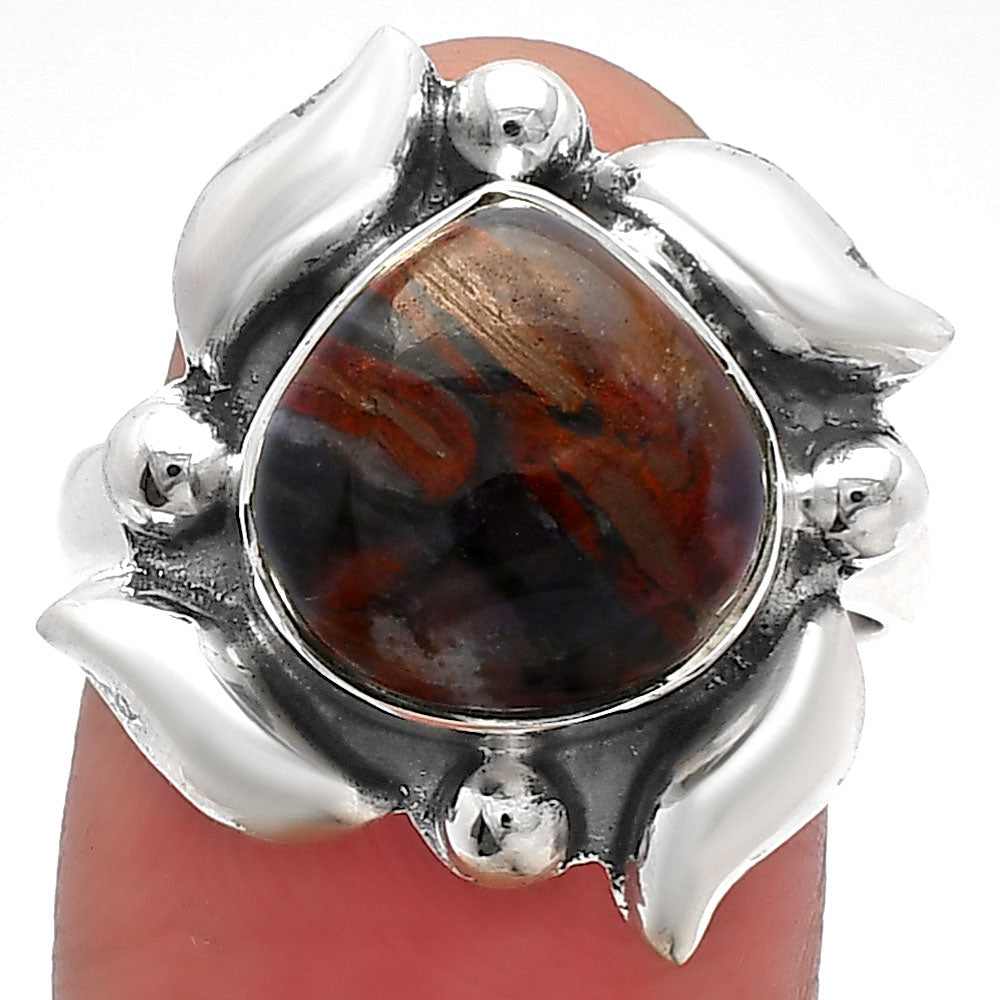 Natural Bamboo Jasper Ring size-8 R-1125 SDR229520