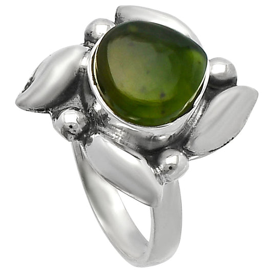 Natural Chrome Chalcedony Ring size-7 R-1125 SDR229538