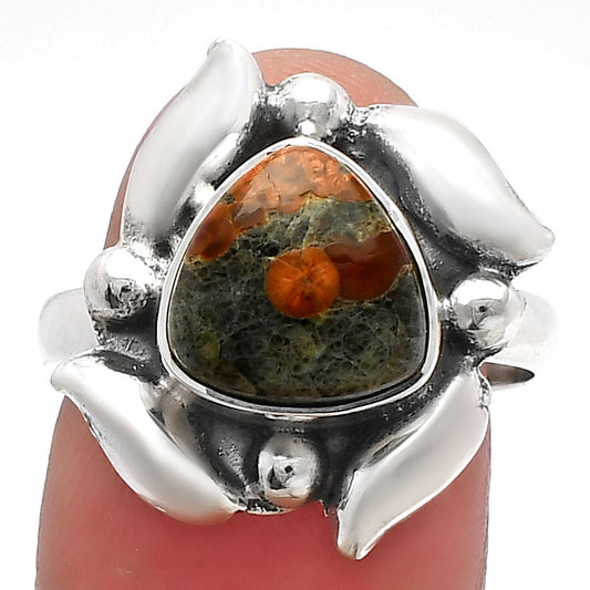 Natural Peanut Obsidian Ring size-8 R-1125 SDR229551