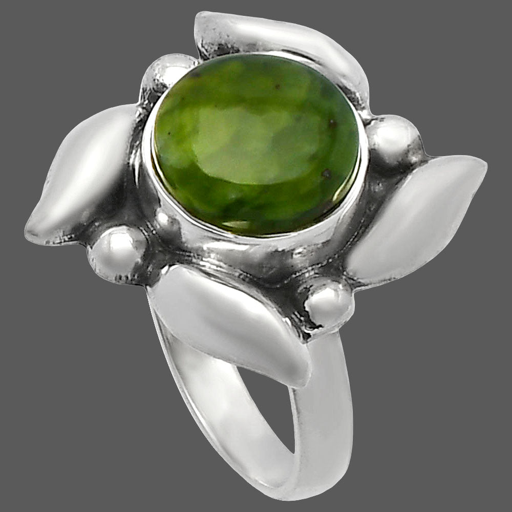 Natural Chrome Chalcedony Ring size-6 R-1125 SDR229561