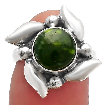 Natural Chrome Chalcedony Ring size-6 R-1125 SDR229562