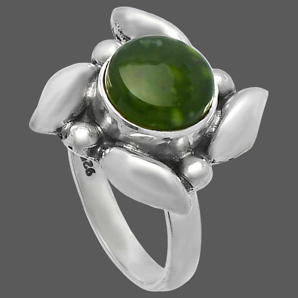 Natural Chrome Chalcedony Ring size-6 R-1125 SDR229562