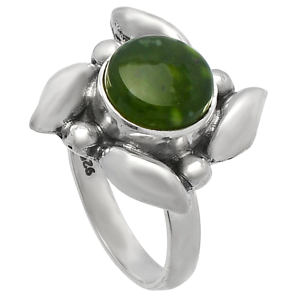 Natural Chrome Chalcedony Ring size-6 R-1125 SDR229562