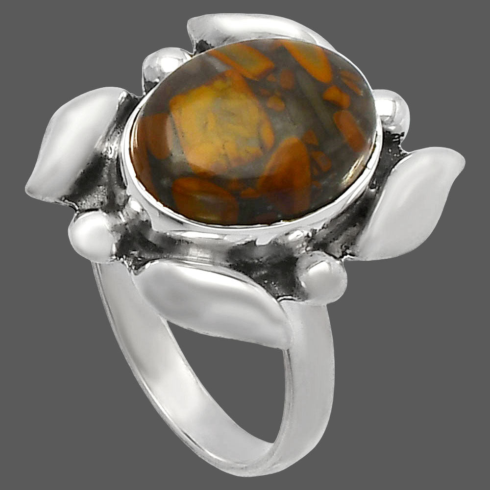 Natural Bamboo Jasper Ring size-8 R-1125 SDR229563
