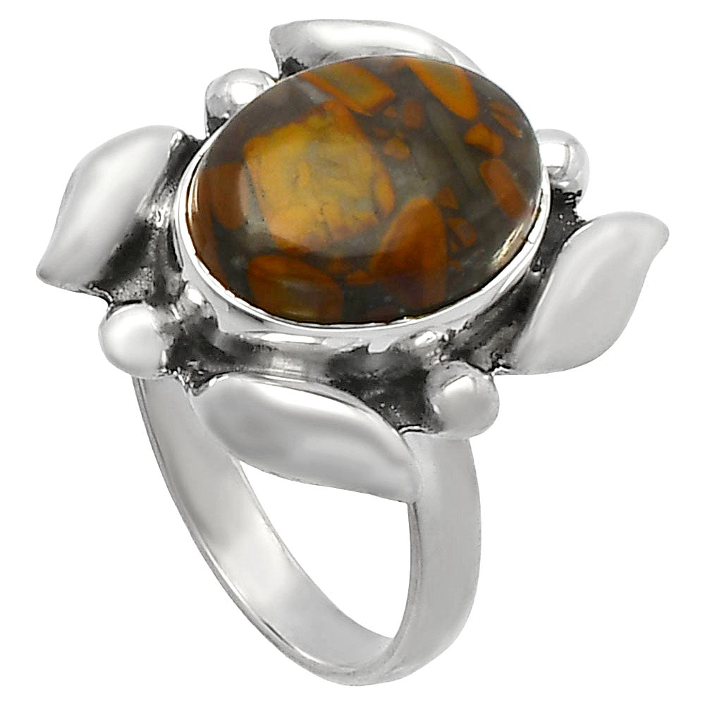Natural Bamboo Jasper Ring size-8 R-1125 SDR229563