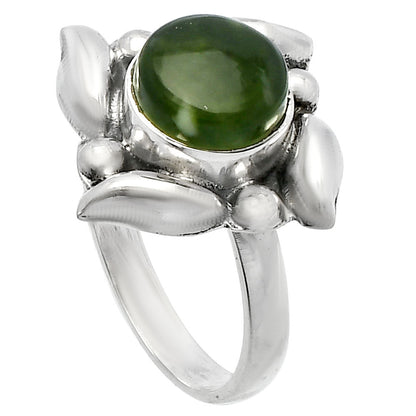 Natural Chrome Chalcedony Ring size-8 R-1125 SDR229578